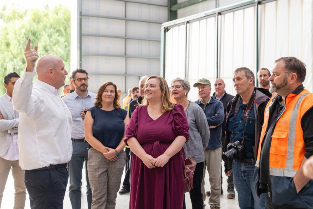 Pierre Gargiulo Rachael Boyack at the JS Ewers Biomass Energy Centre 1